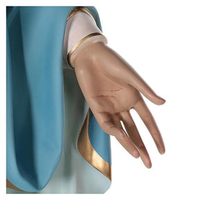 Imagem Nossa Senhora das Graças 180 cm fibra de vidro pintada com olhos de vidro