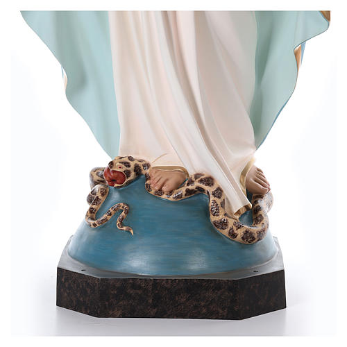 Imagem Nossa Senhora das Graças 180 cm fibra de vidro pintada com olhos de vidro