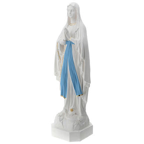 Imagem Nossa Senhora de Lourdes Cinto Azul Fibra de Vidro 130 cm PARA EXTERIOR