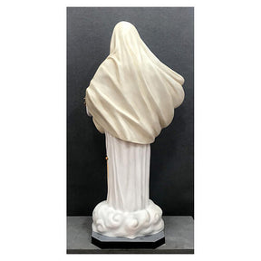 Imagem Nossa Senhora de Medjugorje fibra de vidro pintada 170 cm