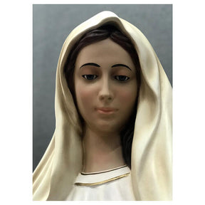 Imagem Nossa Senhora de Medjugorje fibra de vidro pintada 170 cm