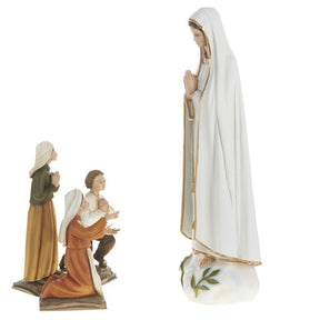 Imagem Nossa Senhora Fátima fibra de vidro 60 cm