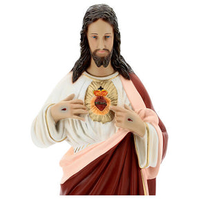 Imagem Sagrado Coração de Jesus 65 cm fibra de vidro pintada