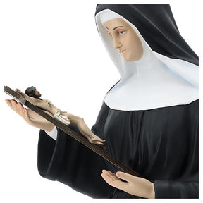 Imagem Santa Rita Fibra de Vidro Pintada 130 cm