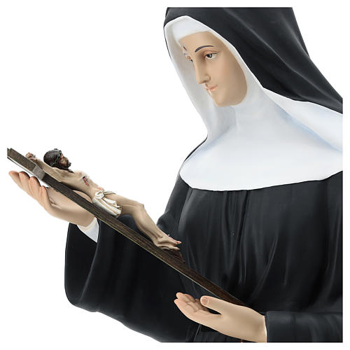 Imagem Santa Rita Fibra de Vidro Pintada 130 cm