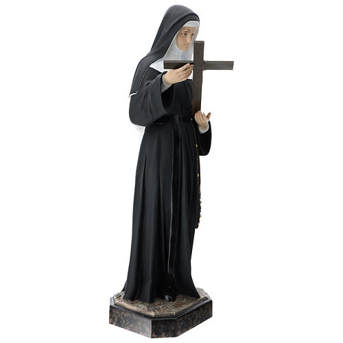 Imagem Santa Rita Fibra de Vidro Pintada 130 cm