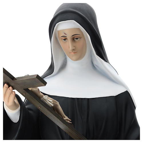 Imagem Santa Rita Fibra de Vidro Pintada 130 cm