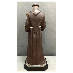 Imagem Santo António de Lisboa com Menino Jesus fibra de vidro pintada 130 cm