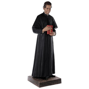 Imagem São João Bosco fibra de vidro 170 cm pintada com olhos de vidro