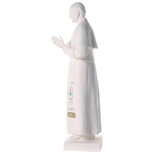Imagem São João Paulo II Fibra de Vidro Detalhes Pintados 90 cm