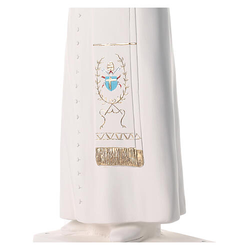 Imagem São João Paulo II Fibra de Vidro Detalhes Pintados 90 cm