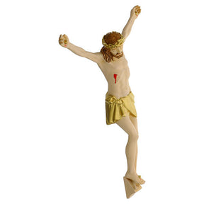 Jesus crucifixo figura resina pintada Valenti Argenti 30 cm