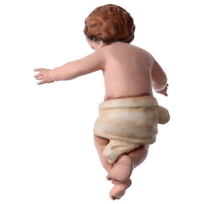 Menino Jesus 30 cm fibra de vidro corada