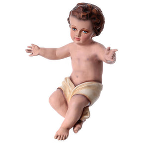 Menino Jesus 30 cm Fibra de Vidro Pintada PARA EXTERIOR