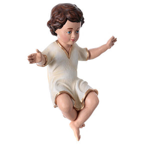 Menino Jesus 50 cm fibra de vidro pintada