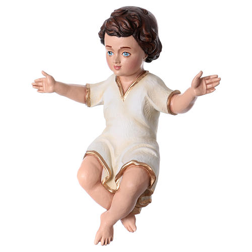 Menino Jesus 50 cm fibra de vidro pintada