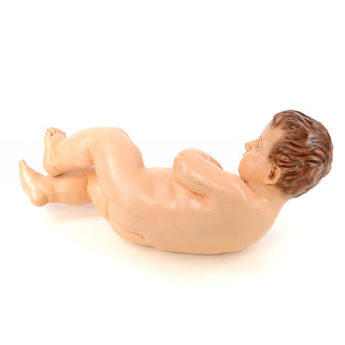 Menino Jesus barroco 50 cm Landi olhos cristal 1800 napolitano DE EXTERIOR