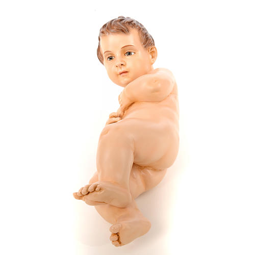 Menino Jesus barroco 50 cm Landi olhos cristal 1800 napolitano DE EXTERIOR