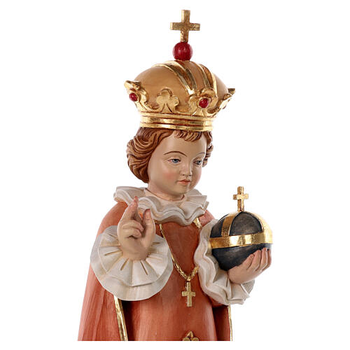 Menino Jesus de Praga fibra de vidro 60x20x20 cm