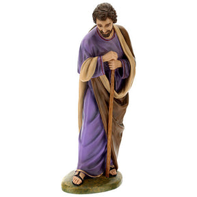 Natividade 3 figuras fibra de vidro pintada para presépio Lando Landi altura média 100 cm; exterior