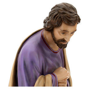 Natividade 3 figuras fibra de vidro pintada para presépio Lando Landi altura média 100 cm; exterior