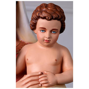 Nossa Senhora com Menino 135 cm em fibra de vidro pintada