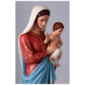 Nossa Senhora com Menino 135 cm em fibra de vidro pintada