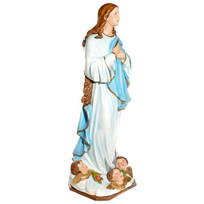 Nossa Senhora da Assunção 180 cm fibra de vidro PARA EXTERIOR