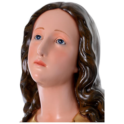 Nossa Senhora da Assunção de Murillo 180 cm fibra de vidro com olhos de vidro