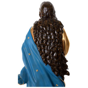 Nossa Senhora da Assunção de Murillo 180 cm fibra de vidro com olhos de vidro