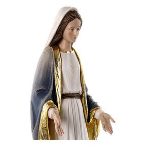 Nossa Senhora da Imaculada Conceição fibra de vidro colorida 80x25x15 cm
