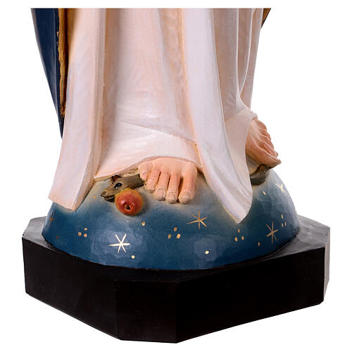 Nossa Senhora da Imaculada Conceição fibra de vidro colorida 90x30x20 cm