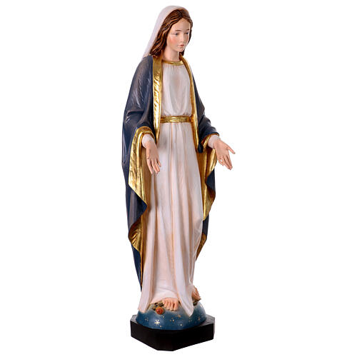 Nossa Senhora da Imaculada Conceição fibra de vidro colorida 90x30x20 cm