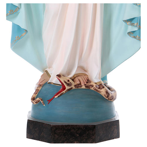 Nossa Senhora das Graças imagem fibra de vidro 110 cm olhos de vidro