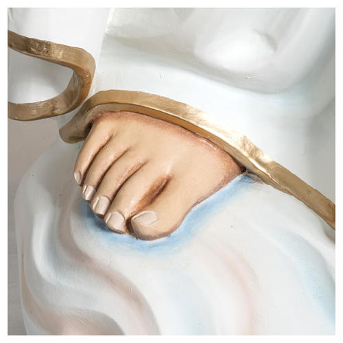 Nossa Senhora de Fátima 120 cm fibra de vidro PARA EXTERIOR