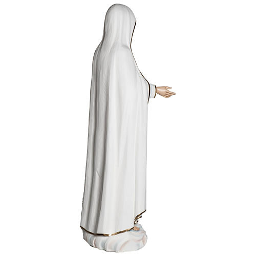 Nossa Senhora de Fátima 120 cm fibra de vidro PARA EXTERIOR