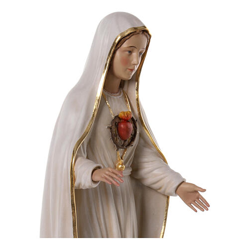 Nossa Senhora de Fátima 70x25x20 cm Coração Imaculado fibra de vidro