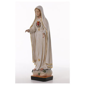 Nossa Senhora de Fátima 70x25x20 cm Coração Imaculado fibra de vidro