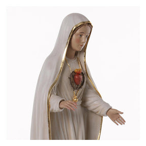 Nossa Senhora de Fátima 70x25x20 cm Coração Imaculado fibra de vidro