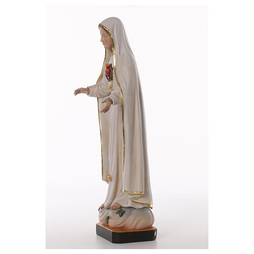 Nossa Senhora de Fátima 70x25x20 cm Coração Imaculado fibra de vidro