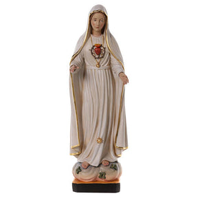 Nossa Senhora de Fátima 70x25x20 cm Coração Imaculado fibra de vidro