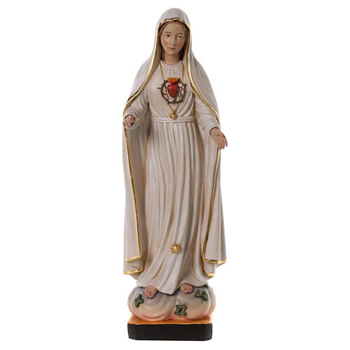 Nossa Senhora de Fátima 70x25x20 cm Coração Imaculado fibra de vidro
