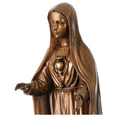 Nossa Senhora de Fátima acab. bronze para exterior Val Gardena fibra de vidro