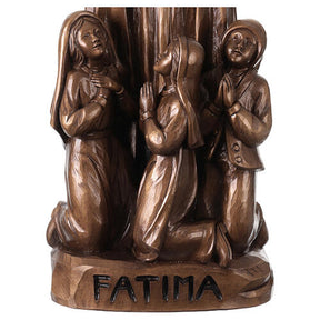 Nossa Senhora de Fátima em bronze para exterior Val Gardena fibra de vidro 60 cm