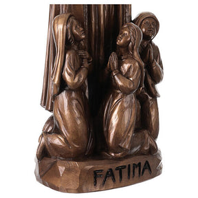 Nossa Senhora de Fátima em bronze para exterior Val Gardena fibra de vidro 60 cm