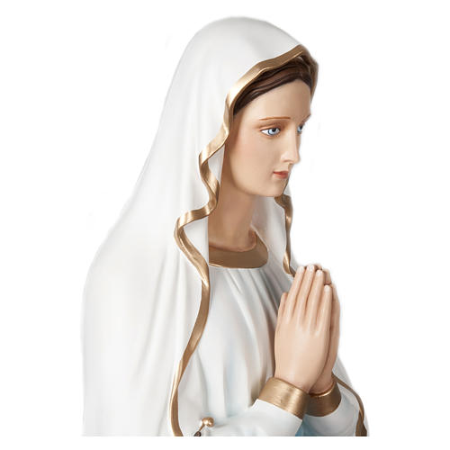 Nossa Senhora de Lourdes 160 cm fibra de vidro PARA EXTERIOR