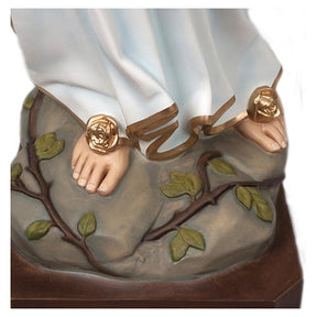 Nossa Senhora de Lourdes 160 cm fibra de vidro PARA EXTERIOR