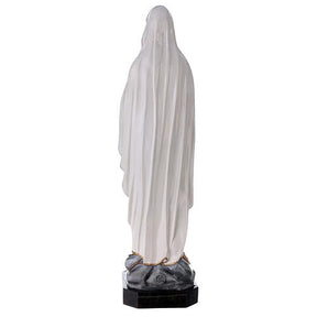 Nossa Senhora de Lourdes 75 cm fibra de vidro brilhante PARA EXTERIOR