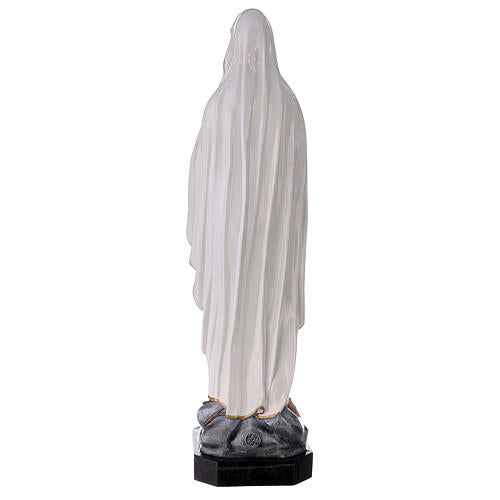 Nossa Senhora de Lourdes 75 cm fibra de vidro brilhante PARA EXTERIOR