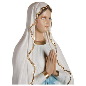 Nossa Senhora de Lourdes fibra de vidro 130 cm PARA EXTERIOR